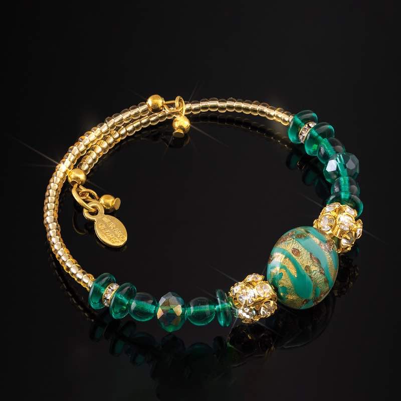 Regata Murano Bracelet (Green)